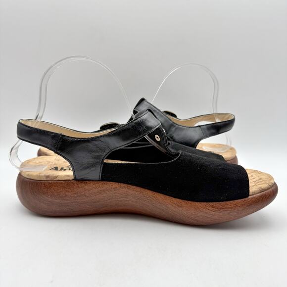 Algeria Womens Betsie Stretch Sandals EU 42 US 11.5-12 Black Leather NWOB - Picture 5 of 13